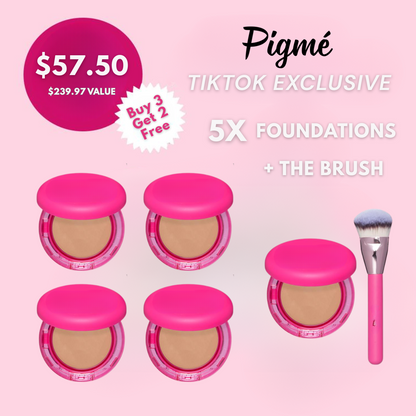 Peptide Bounce Balm Foundation with Brush
