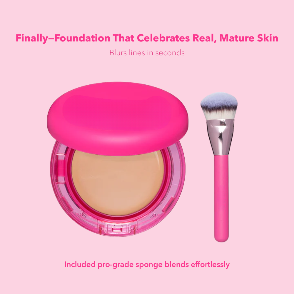 Peptide Bounce Balm Foundation with Brush