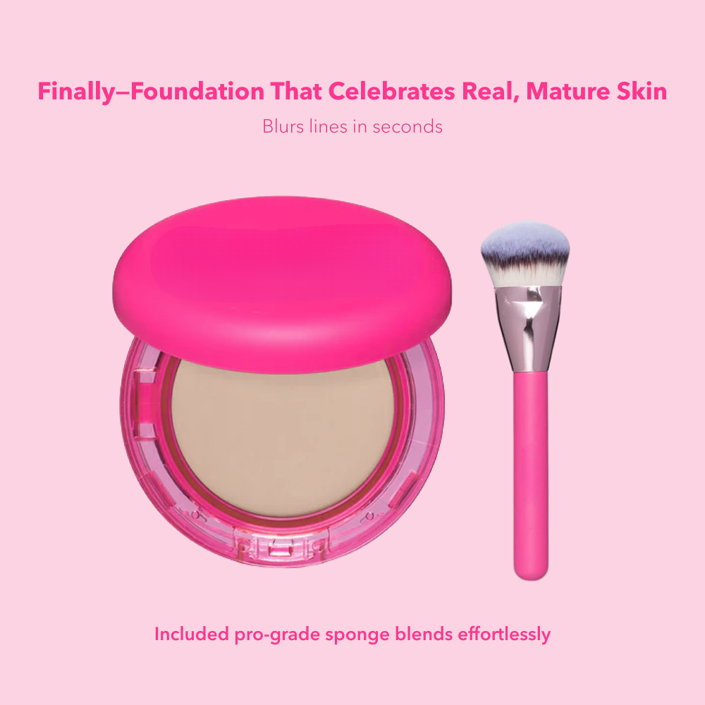Peptide Bounce Balm Foundation with Brush
