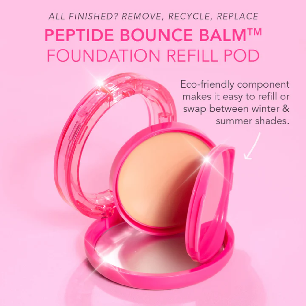 Peptide Bounce Balm Foundation with Brush